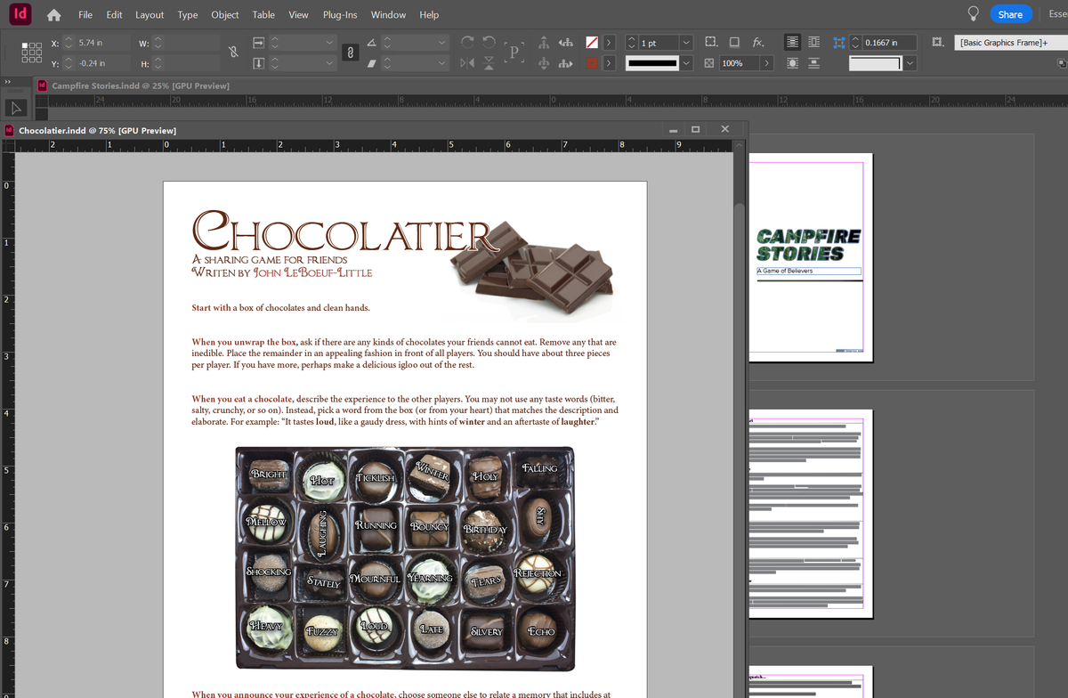 Chocolatier & Campfire Stories
